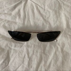 Prada silver cat eye glasses
